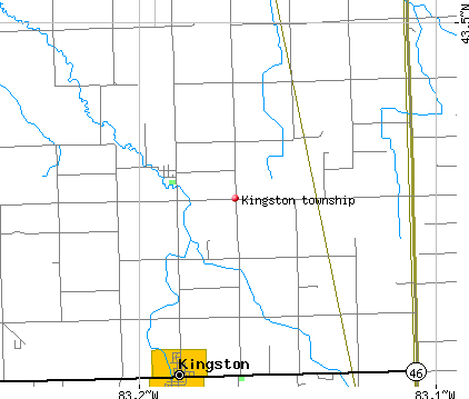 Kingston township, MI map