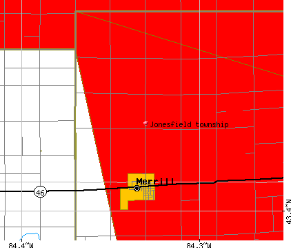 Jonesfield township, MI map
