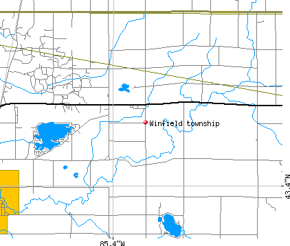 Winfield township, MI map