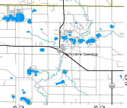 Belvidere township, MI map