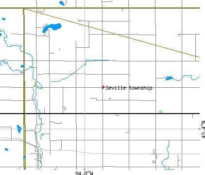 Seville township, MI map