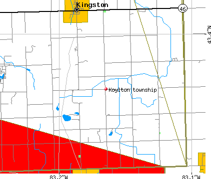 Koylton township, MI map