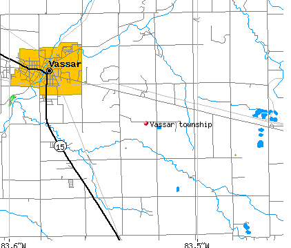 Vassar township, MI map