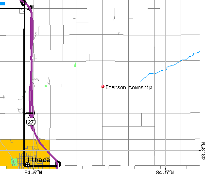 Emerson township, MI map