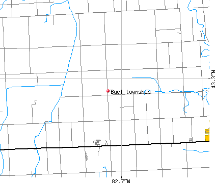 Buel township, MI map