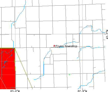 Flynn township, MI map