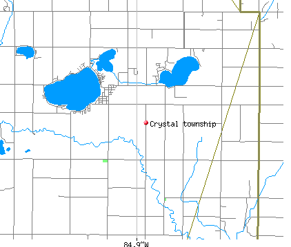 Crystal township, MI map