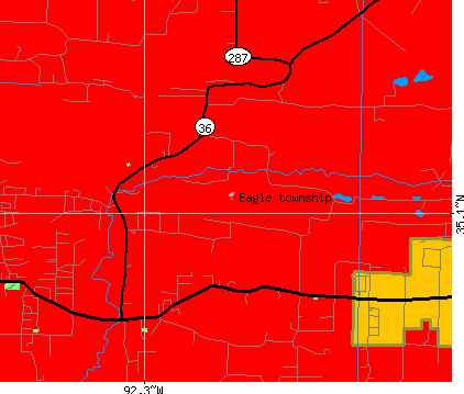 Eagle township, AR map