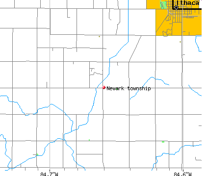 Newark township, MI map