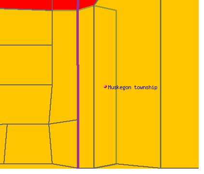Muskegon township, MI map