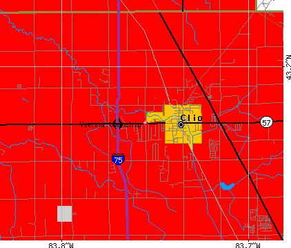 Vienna township, MI map