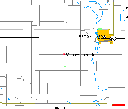 Bloomer township, MI map
