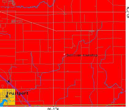 Sullivan township, MI map