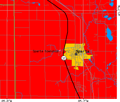 Sparta township, MI map