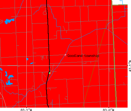 Goodland township, MI map