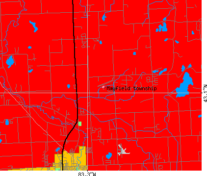 Mayfield township, MI map