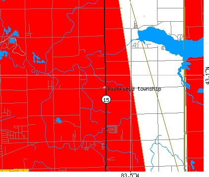 Richfield township, MI map