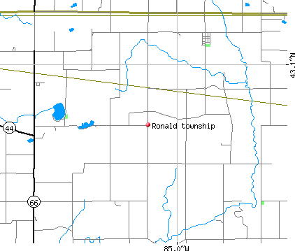 Ronald township, MI map