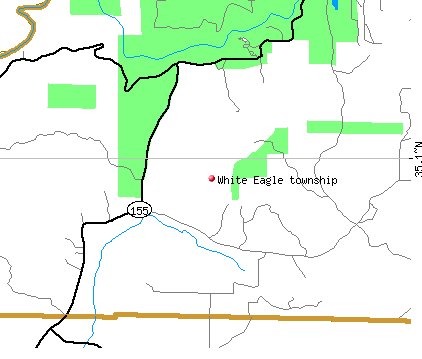 White Eagle township, AR map