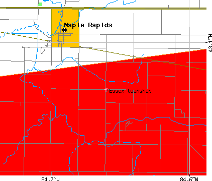 Essex township, MI map