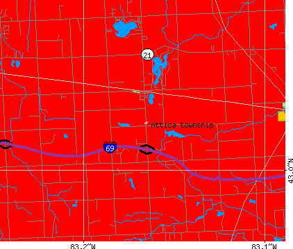 Attica township, MI map