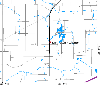 Bennington township, MI map