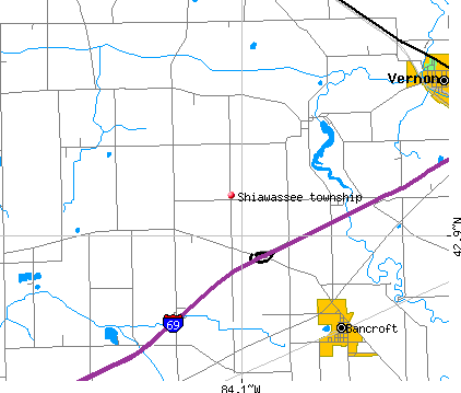 Shiawassee township, MI map