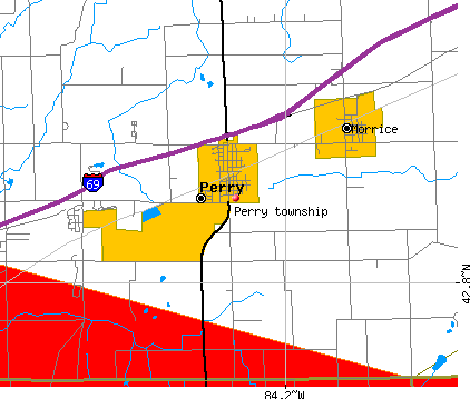 map of perry township in lincoln county sd