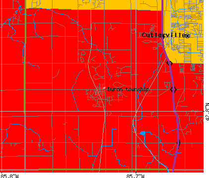 Byron township, MI map