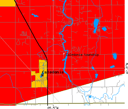 Caledonia township, MI map