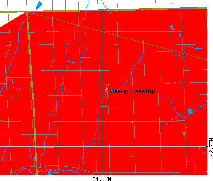 Conway township, MI map