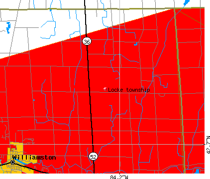 Locke township, MI map