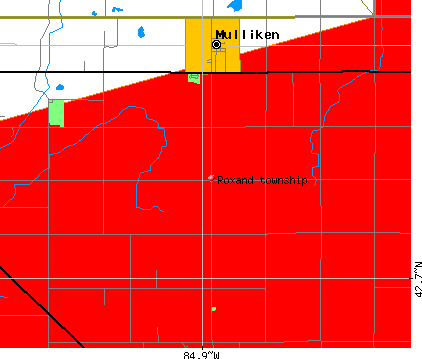 Roxand township, MI map