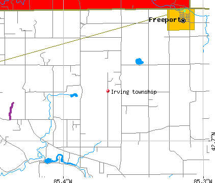 Irving township, MI map
