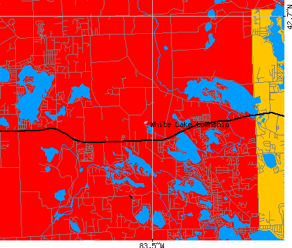 White Lake township, MI map