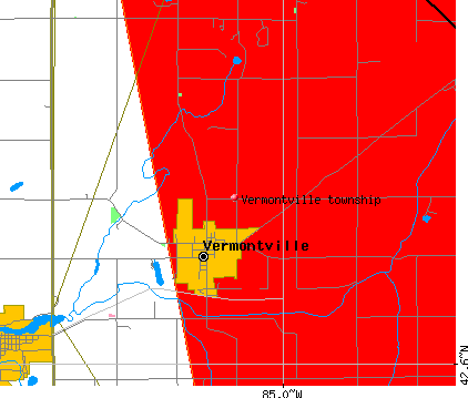 Vermontville township, MI map