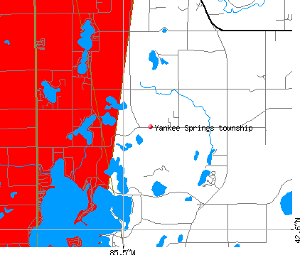 Yankee Springs township, MI map