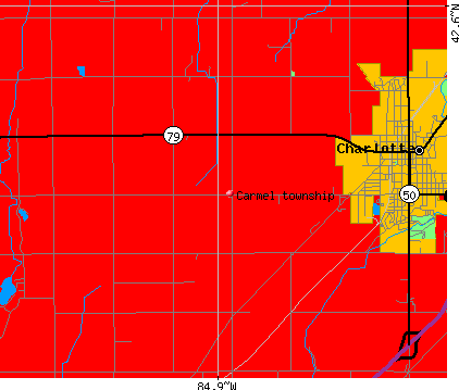 Carmel township, MI map