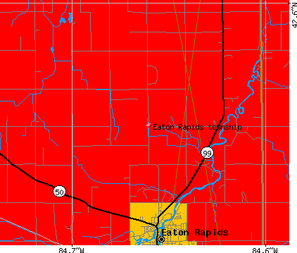 Eaton Rapids township, MI map