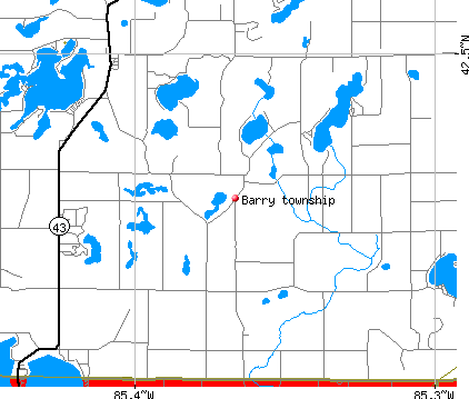 Barry township, MI map