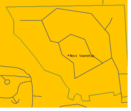 Novi township, MI map