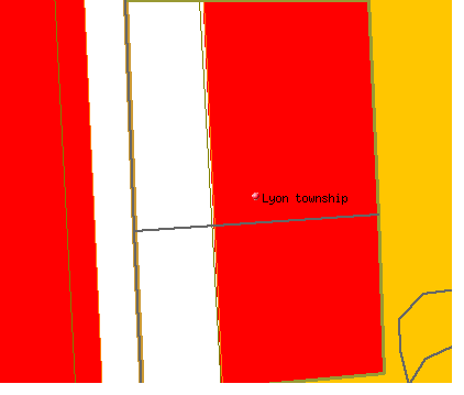 Lyon township, MI map