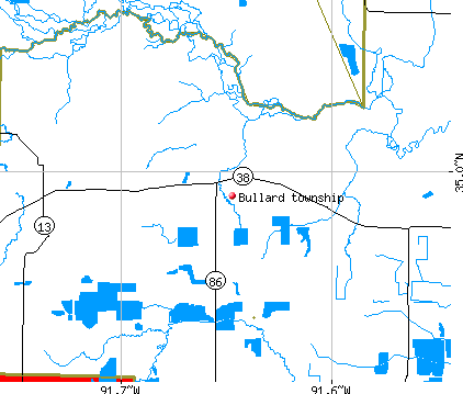 Bullard township, AR map