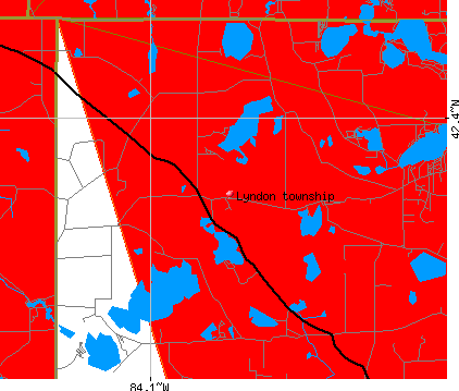 Lyndon township, MI map