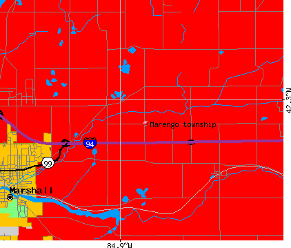 Marengo township, MI map