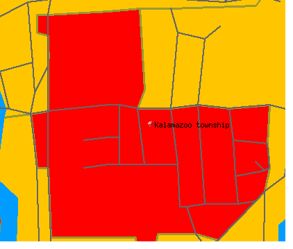 Kalamazoo township, MI map
