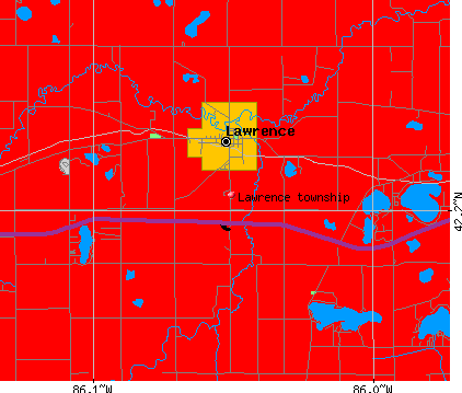 Lawrence township, MI map