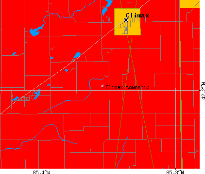 Climax township, MI map