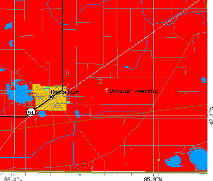 Decatur township, MI map