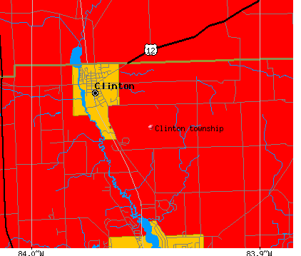 clinton county michigan township map